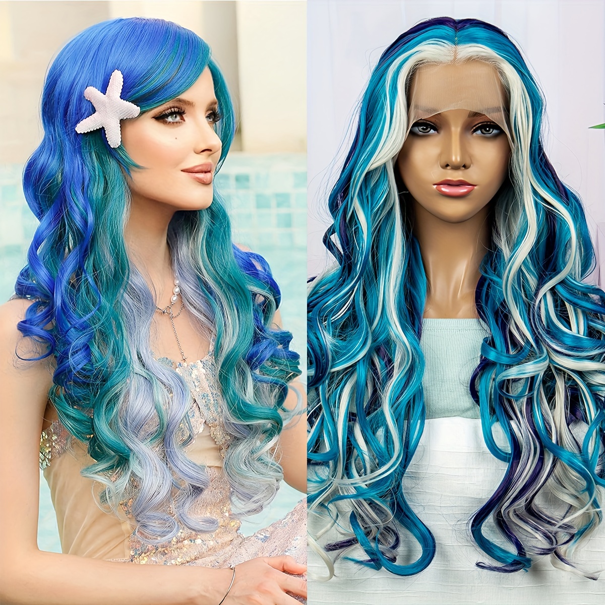 Mermaid Wigs Temu Canada