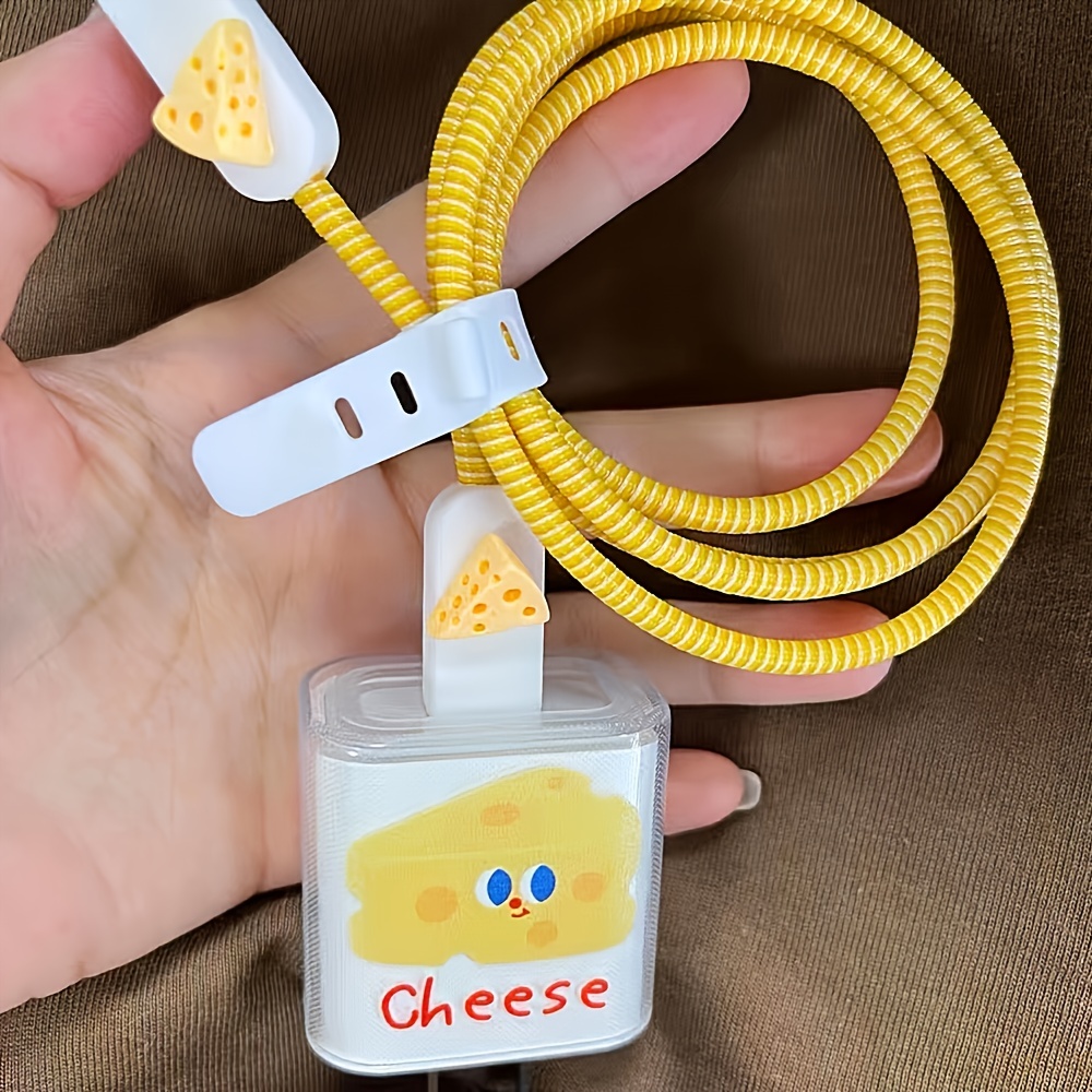 yellow cheese case for charger and protective cover for data cable case for apple 12 data cable protective cover suitable for iphone11pro max 13pro details 1
