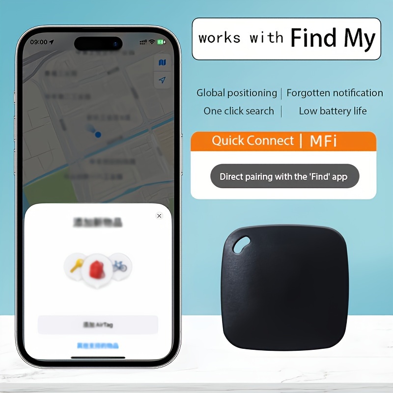 Localizador de llaves Bluetooth, localizador inteligente para teléfono  celular Android/iOS, alarma GPS para niños, mascotas, rastreador  inteligente