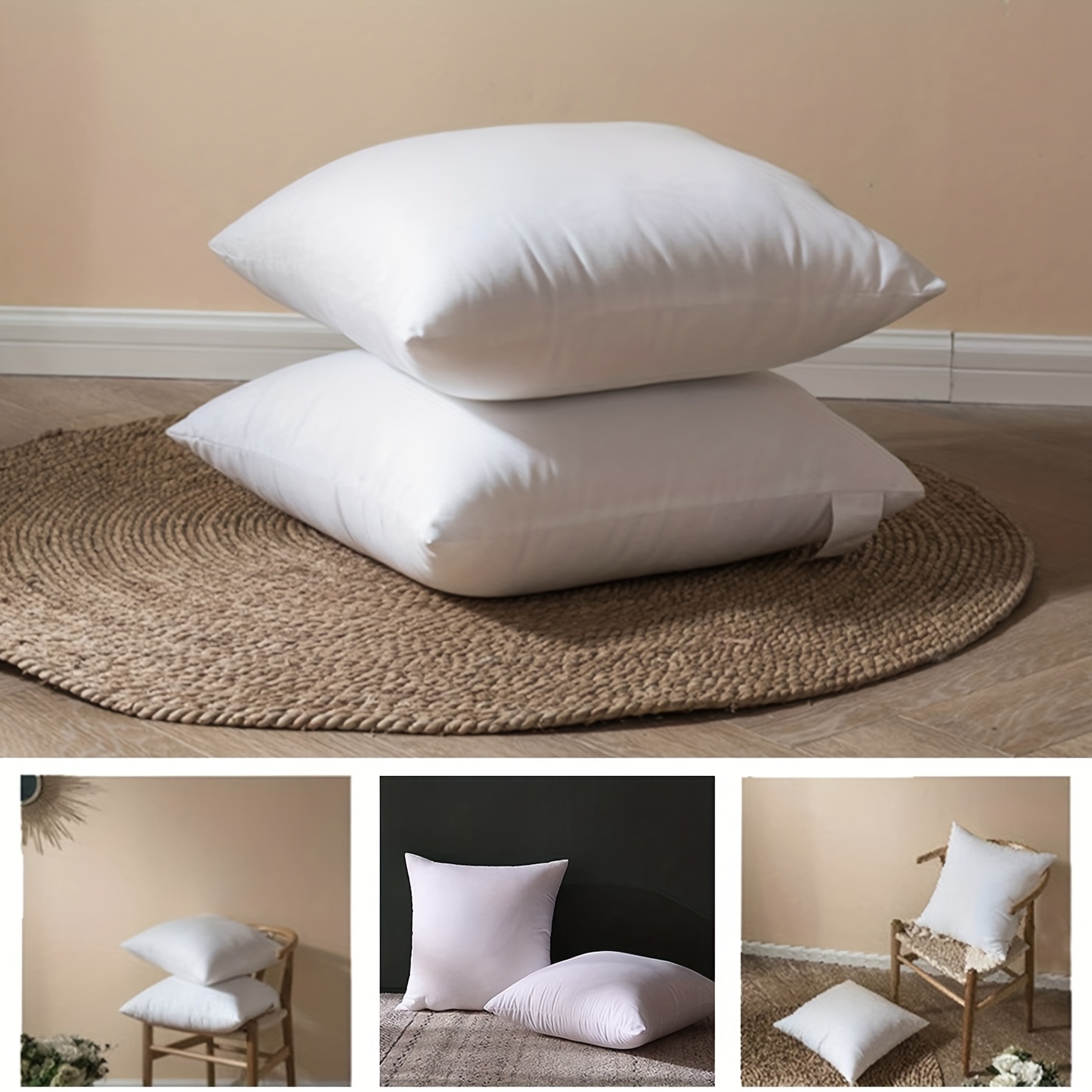 Non-Woven Fabrics Throw Pillow Inner Core Round for Cushions Insert Filling  Pillow Filler Sofa New