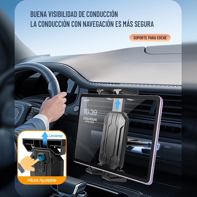 Soporte Teléfono Coche Soporte Tablet Ranura Reproductor Cd - Temu