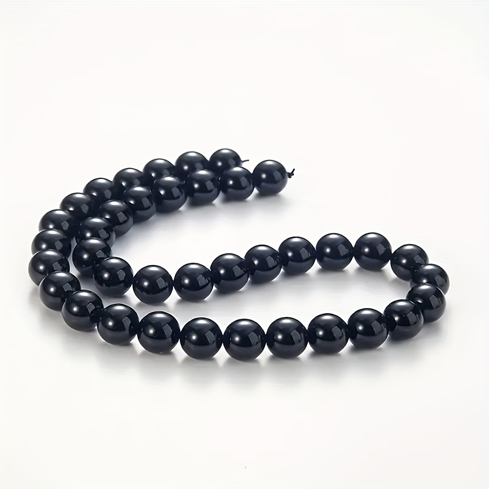 Black Onyx Gemstone Beads - 8mm round