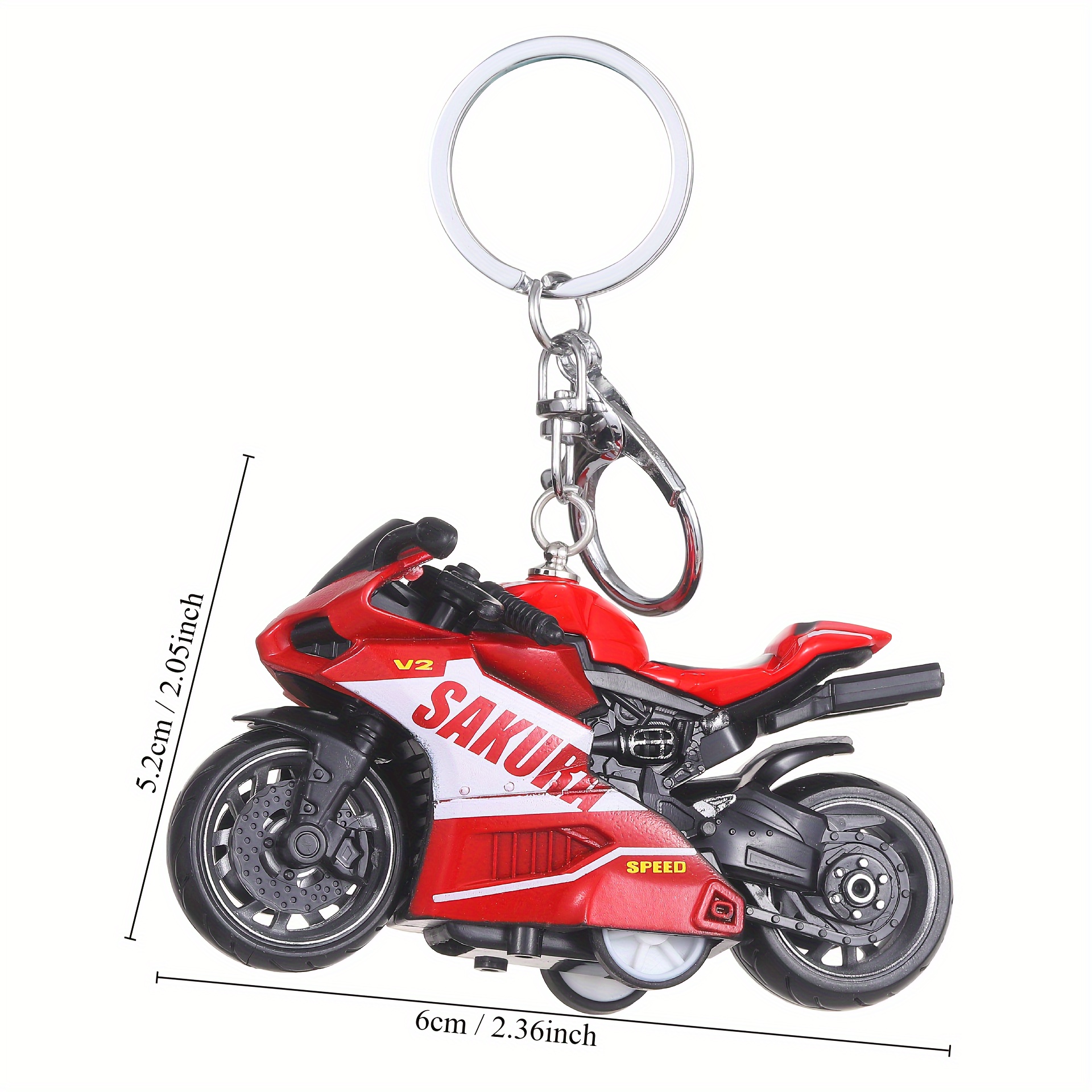 1pc Mini Motocicleta Lindo Llavero Hombres, Simulación Motocicleta Modelo  Colgante Llavero, Accesorios Bolsa, Regalo Cumpleaños, Regalo Navidad  Halloween - Joyería Accesorios - Temu