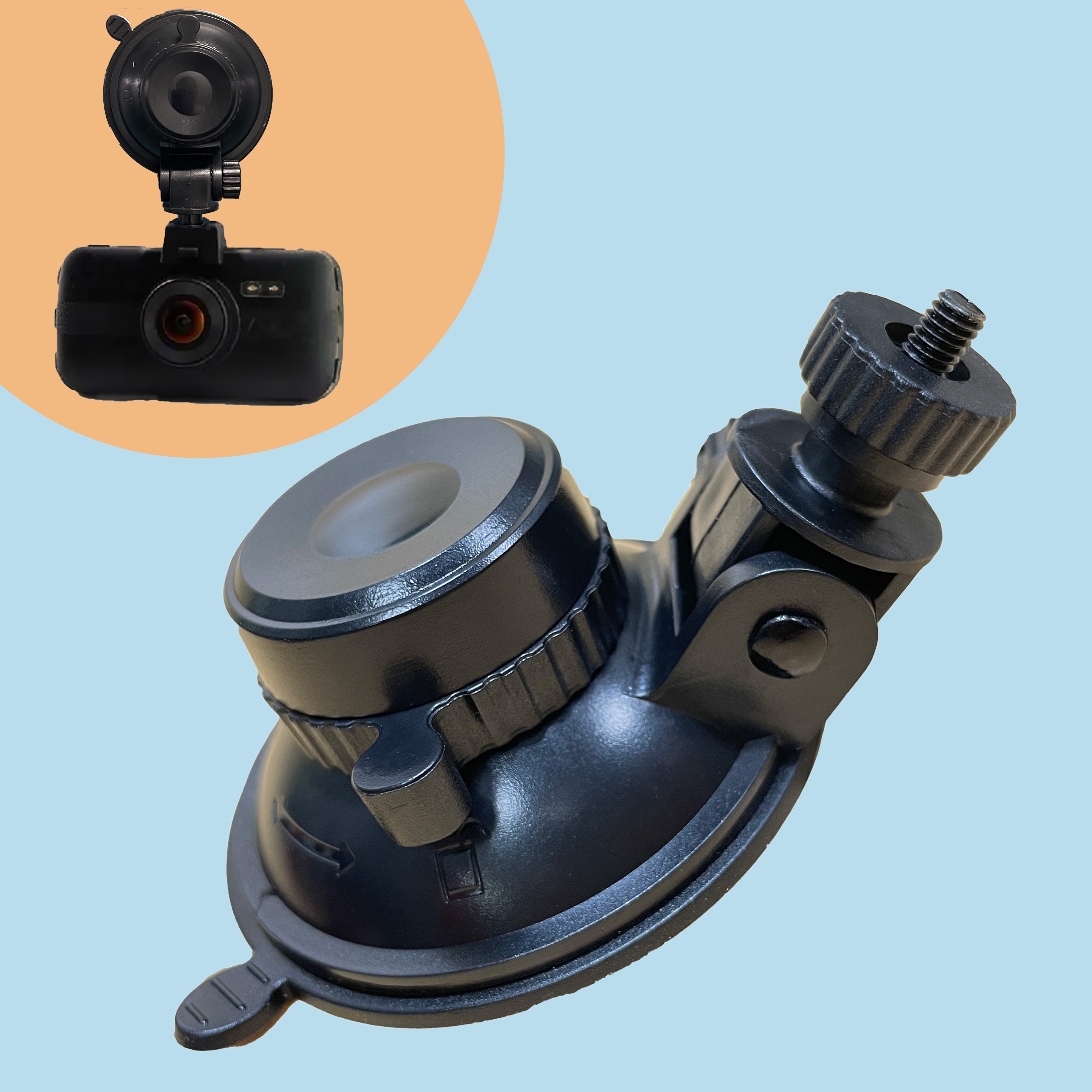 New Style Dash Camera Suction Cup Mount With 360 Degrees - Temu