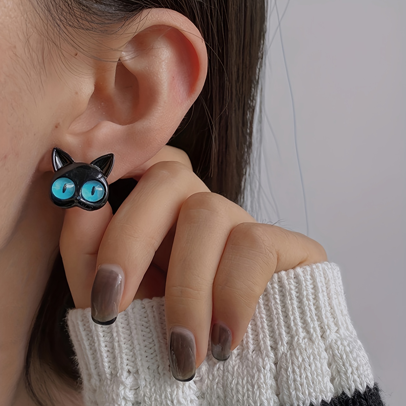 Unique on sale cat earrings