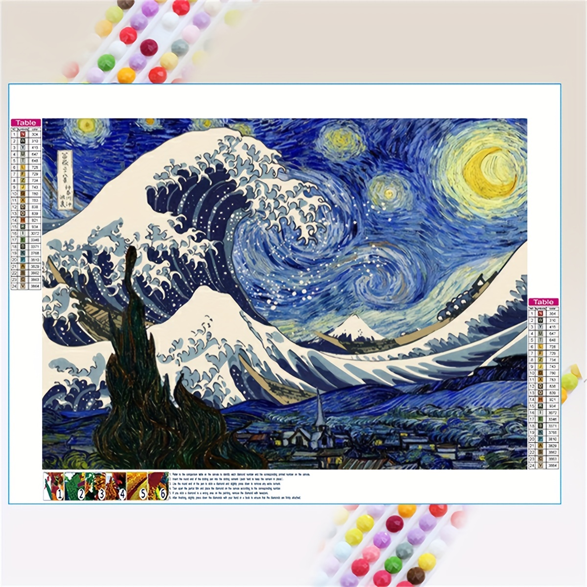 5D DIY My Diamond Art beach Wave Diamond Painting Kit NEW 