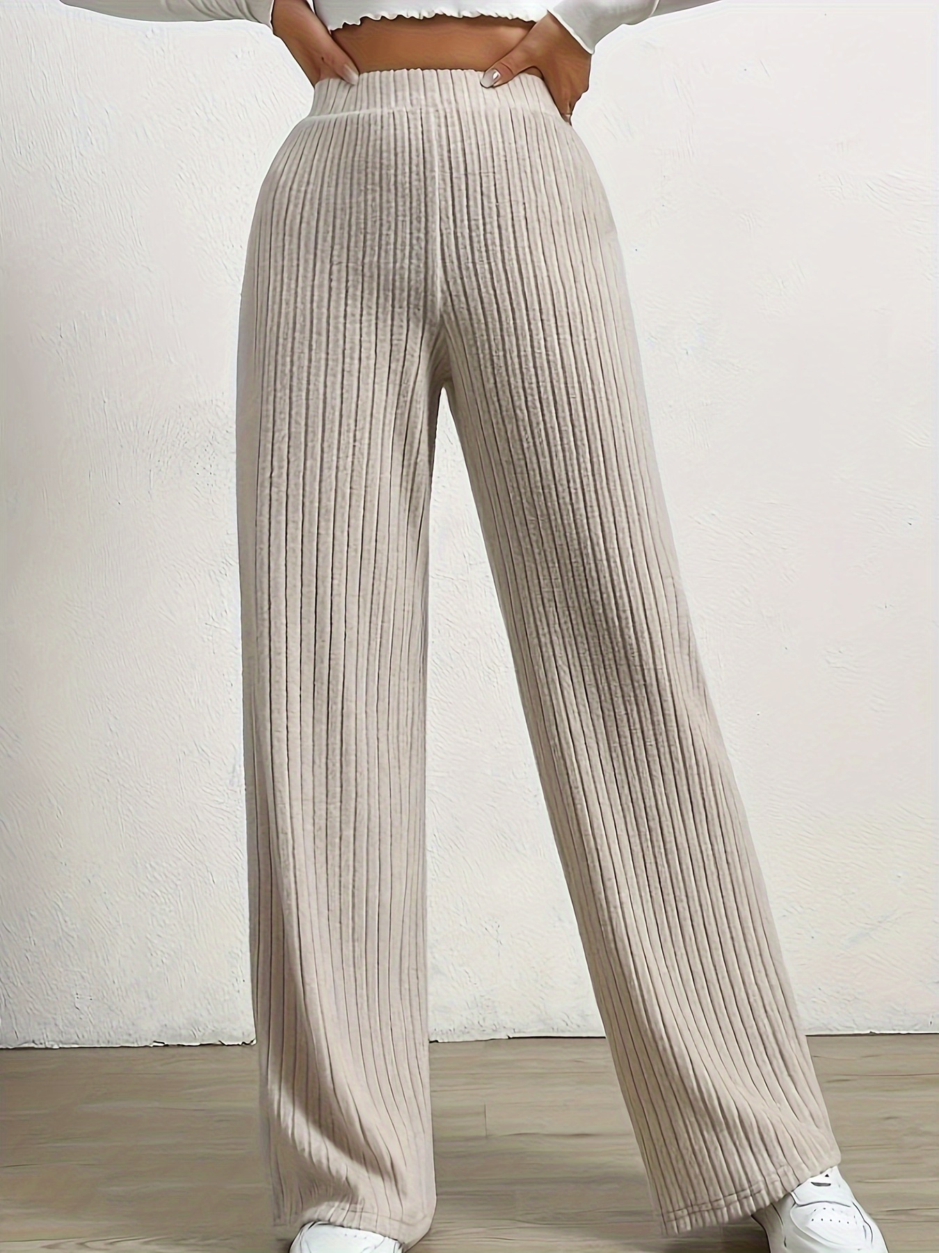 New Knit Pants for Womens 2024 Autumn Winter Harem Pants High