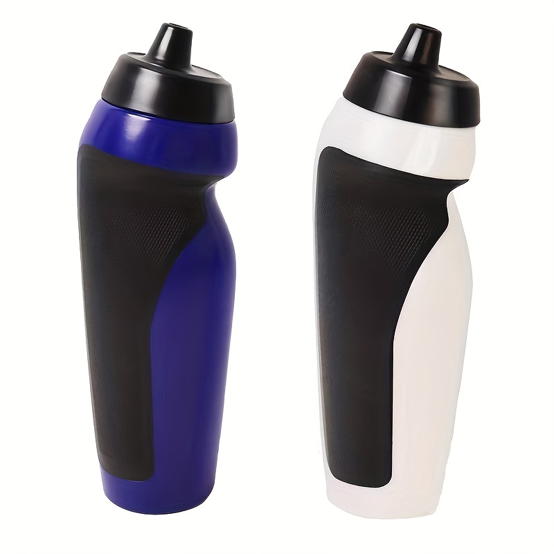  Plástico Deportes Botella de agua de 1 litro sin BPA fácil  abierto Empuje/Tire de la tapa (azul) : Deportes y Actividades al Aire Libre