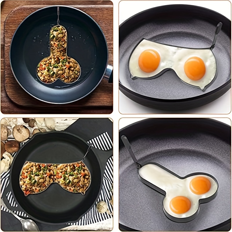 1pc Funny Egg Ring Shape Stainless Steel Egg Cooking Rings Dick Shape  Pancake Mold For Frying Eggs And Omelet Kitchen Gadgets Kitchen Stuff  Kitchen Accessories Home Kitchen Items