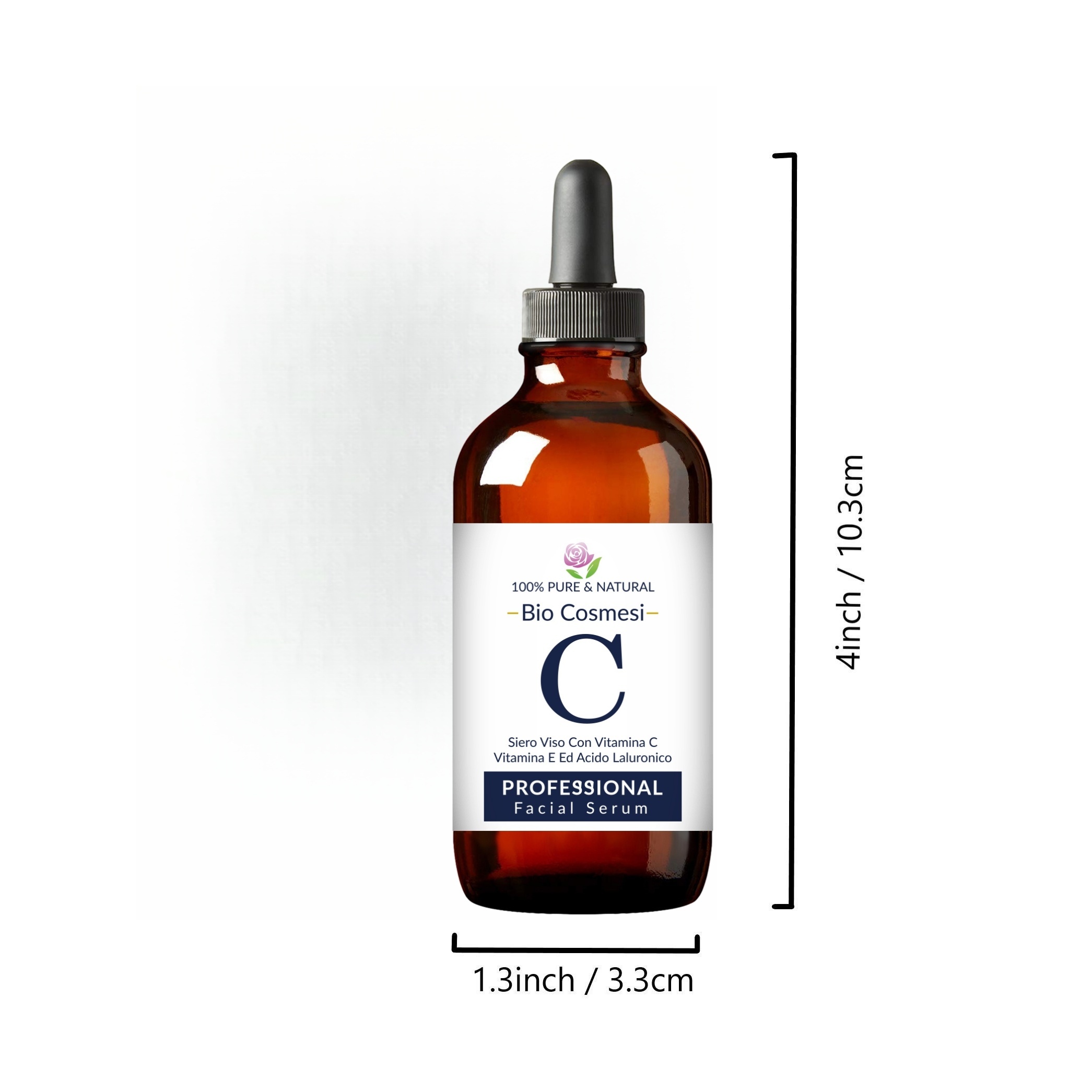 Organic Vitamin A,C,E Serum for Face 100 ml – with Hyaluronic Acid