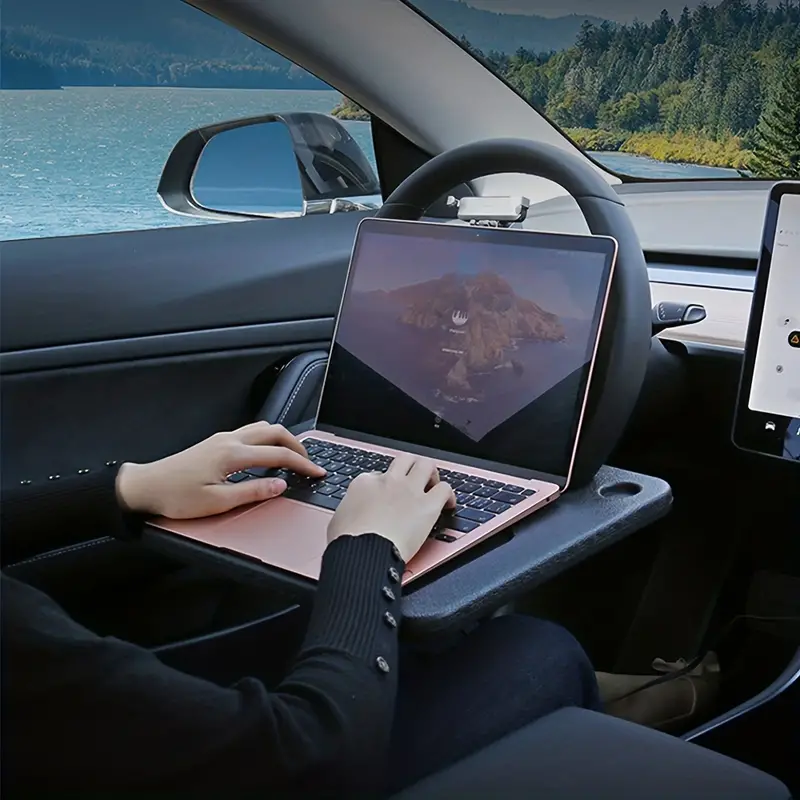 Multifunktionale Auto Lenkrad Tisch Tablett, Auto Tragbare Esstisch Laptop  Ständer Tablet Computer Tisch, Essen Und Arbeiten Im Auto