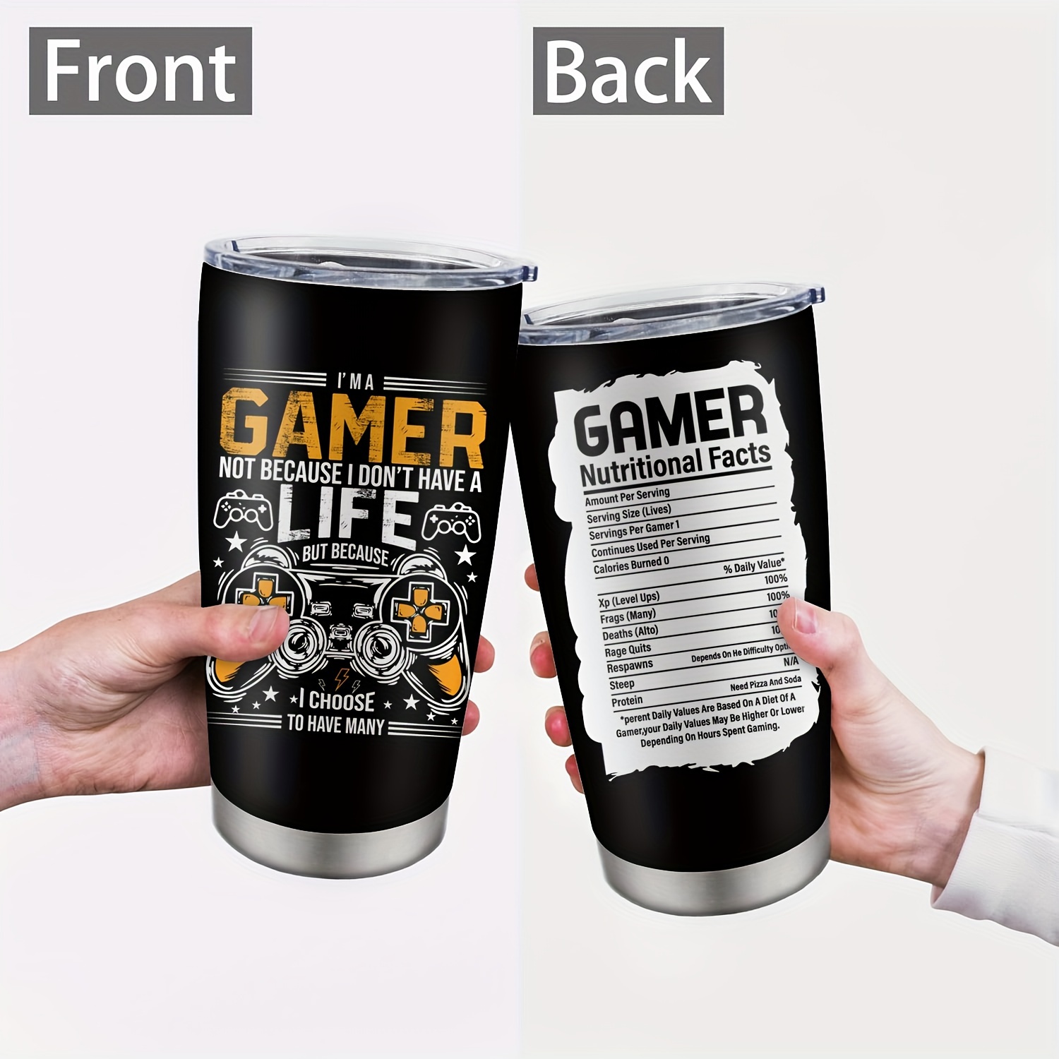 1pc, Tumbler For Gamers, Cool Gamer Gifts For Men Teen Boyfriend, Gaming  Gifts, Gamer Gift Ideas, Game Cups For Hot Cold Drinks, Gifts For Game  Lovers