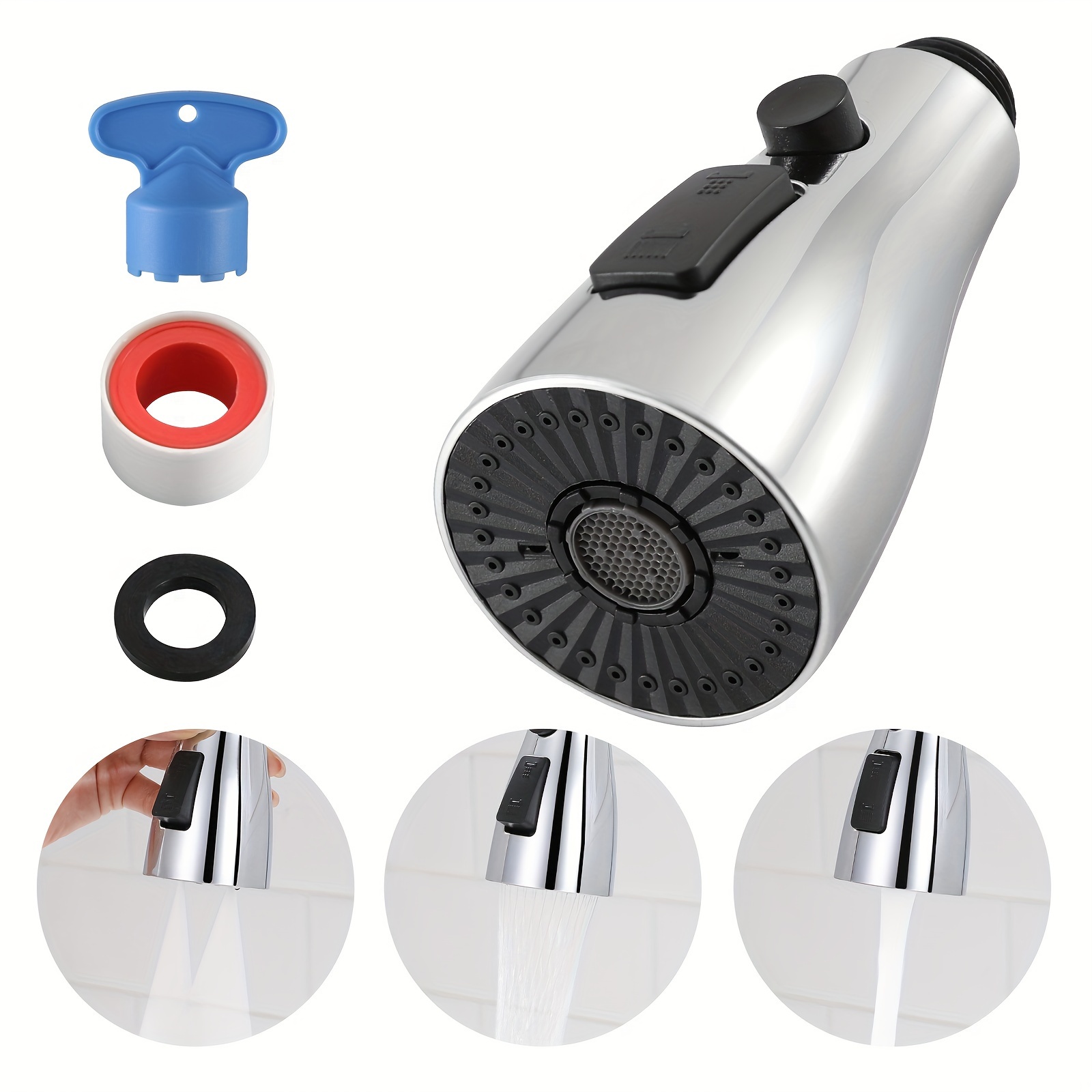 Manguera Extraíble De Repuesto 88624000 Para Grifo De Cocina - 59 Pulgadas, Compatible Con Marcas AXOR Y Otras