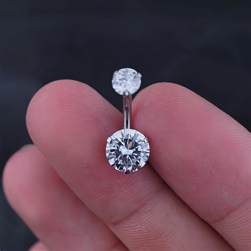 Unisex Titanium Steel Belly Button Ring Set, All Match