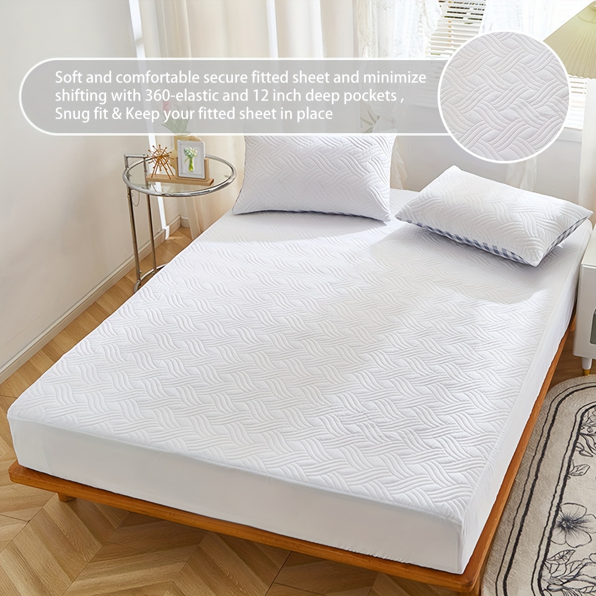 Color Fitted Sheet Pillowcase Set (fitted Sheet * 1 + Temu Australia