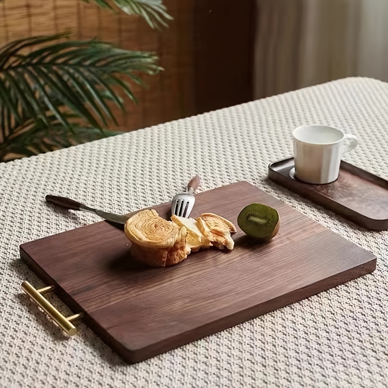 Black Walnut Wood Mini Cutting Board Chopping Block Small Fruit Plate Bread  Tray