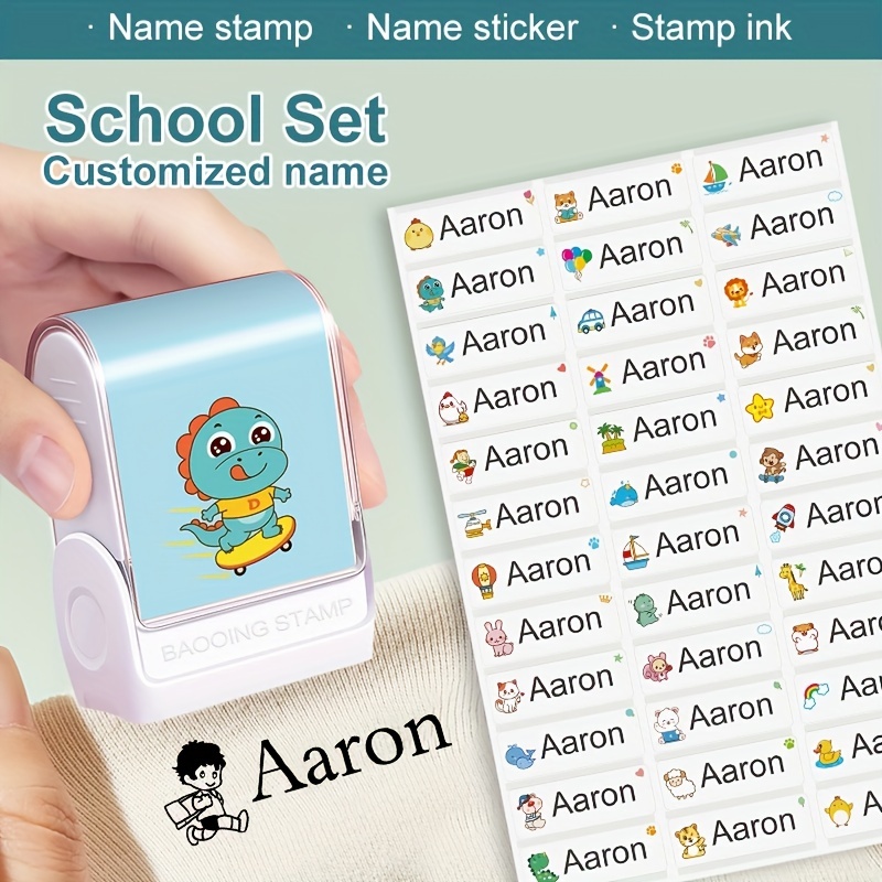 Custom Name Stamp For Students' Teacher Clothing diy - Temu