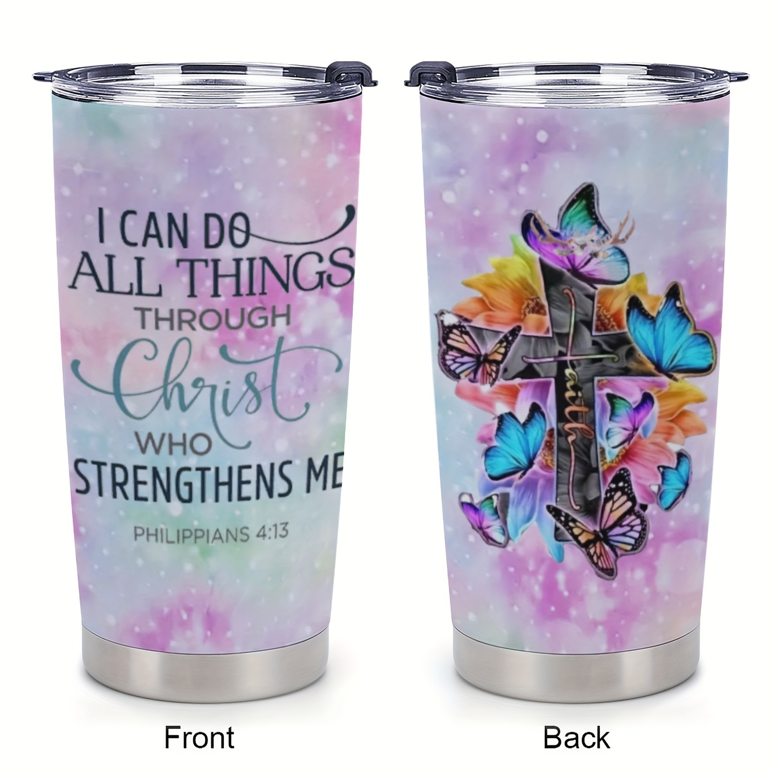 Christian Gifts for Women - Birthday Gifts for Women - Religious Gifts,  Inspirational Gifts - Womens Gifts - Spiritual Gifts, Catholic Gifts Jesus  for Women Mothers Day Birthday - 16 Oz Can Glass : : Home
