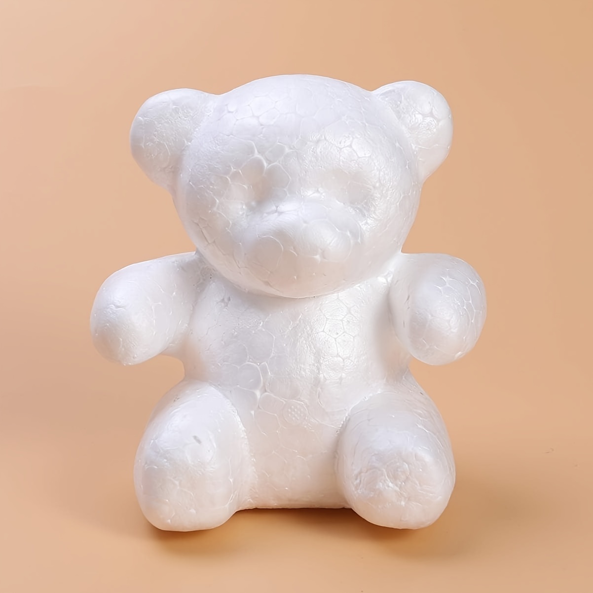 White Styrofoam Bear White Polystyrene Foam Shapes DIY Home Decor