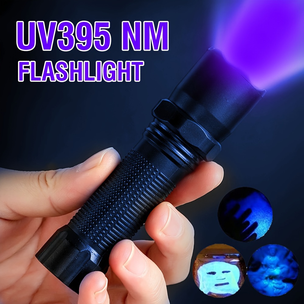 Lampe De Poche UV Mini Torche À Lumière Noire 395 Nm - Temu Canada