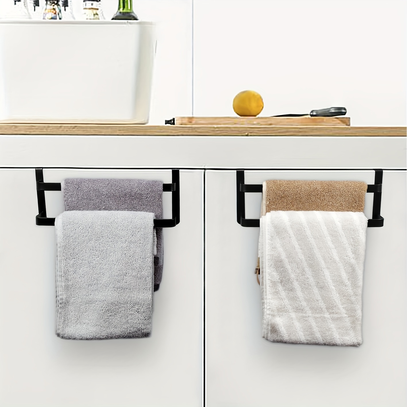 2pcs hand towel hanger kitchen towel rack Over the Door Hooks