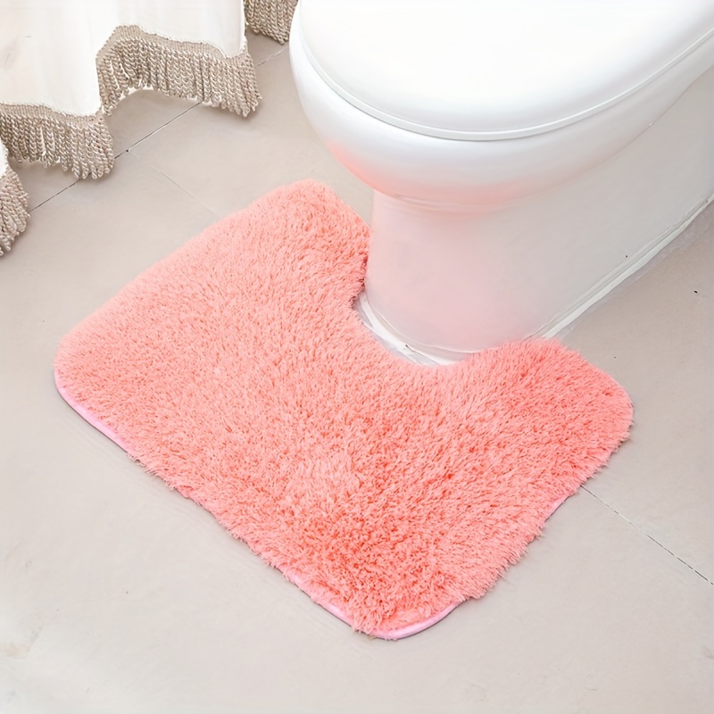 2 Piece Bathroom Rug Set Mat Bath Non Slip Toilet Soft Fluffy