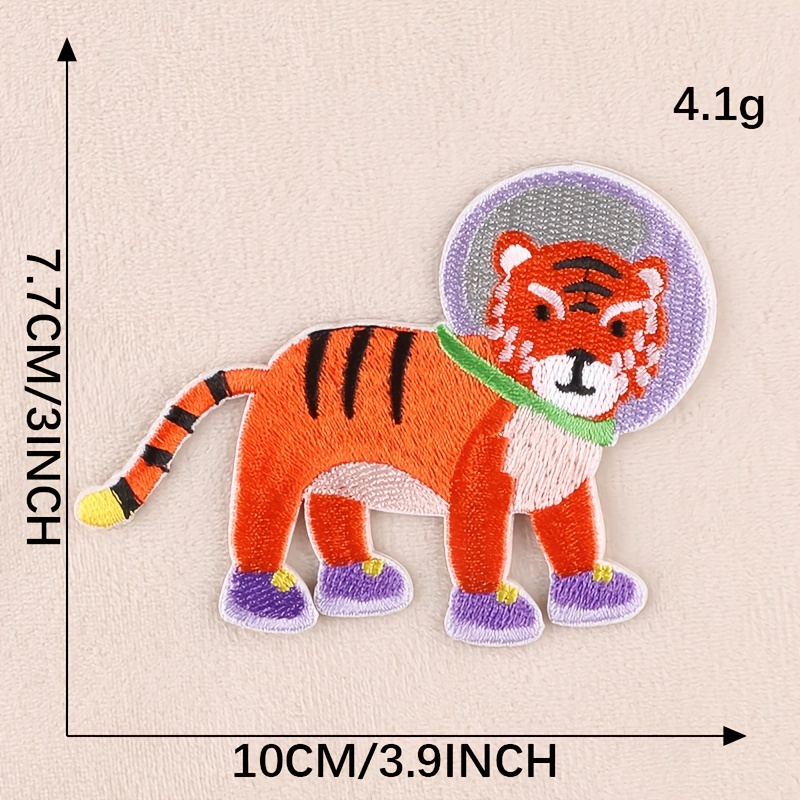 3pcs Space Animal Patches for DIY Clothes Decor