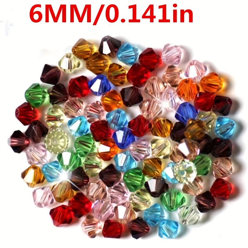Cuentas De Cristal Materiales Para Bisuteria Pulseras Collares Manualidades  6mm