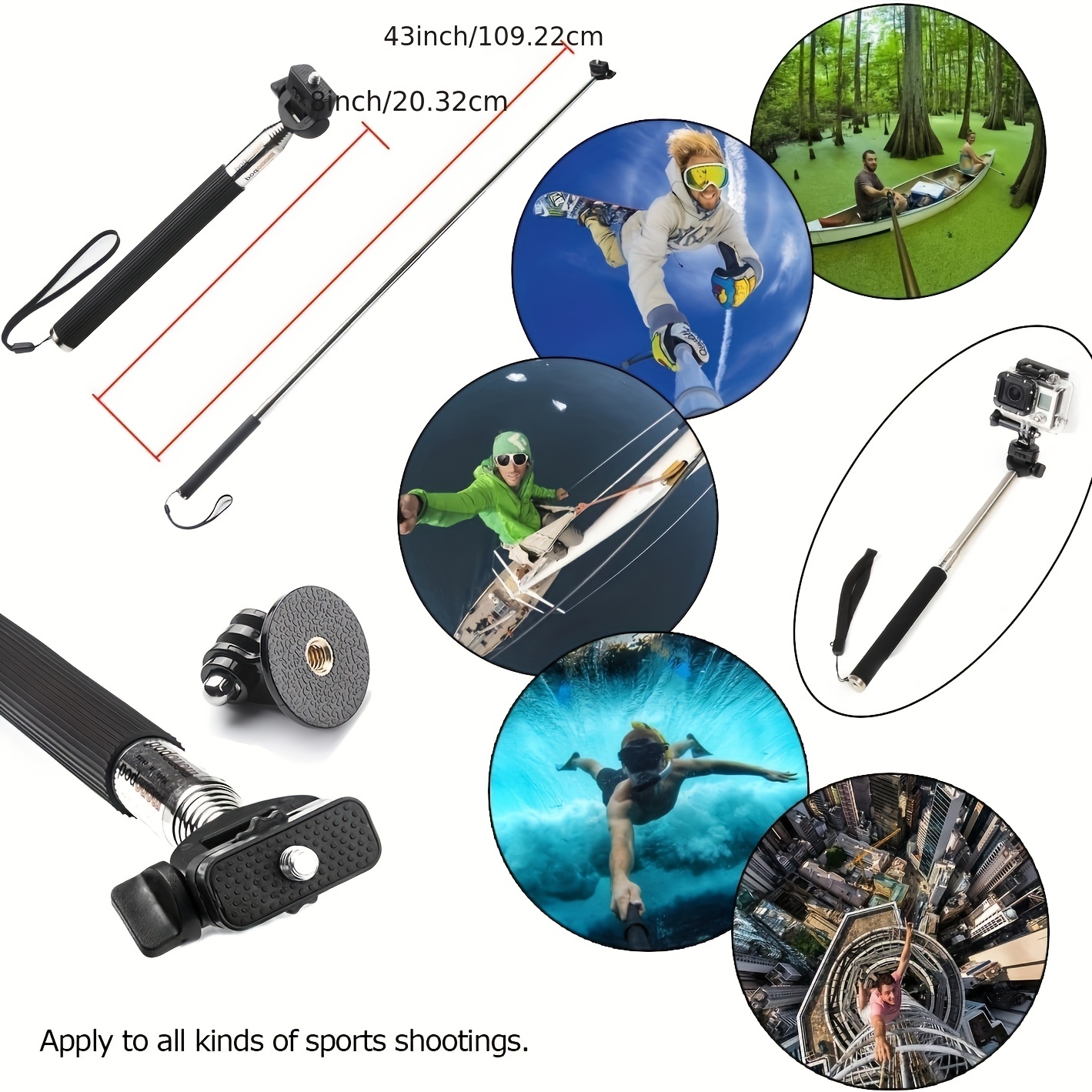 Fixations pour caméra GoPro Sports Kit