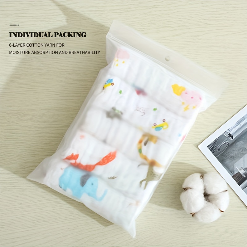 5 Pack Soft Cotton Baby Towels 30x30cm