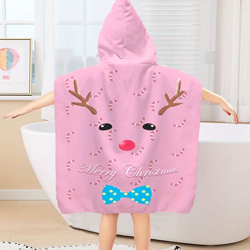 GIRLS HOODED TOWEL ROBE