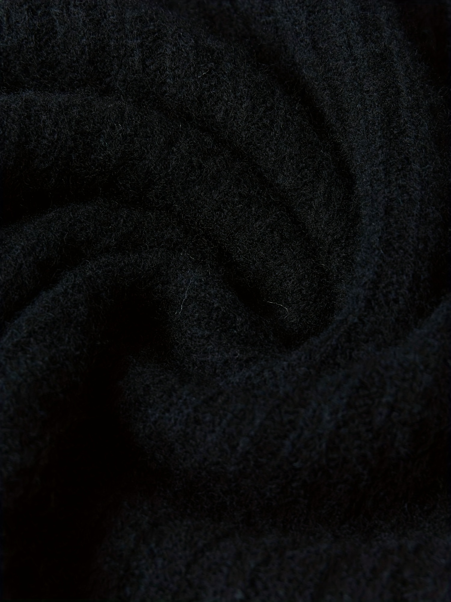 Black Wool Long Sleeve, 100 % merino wool