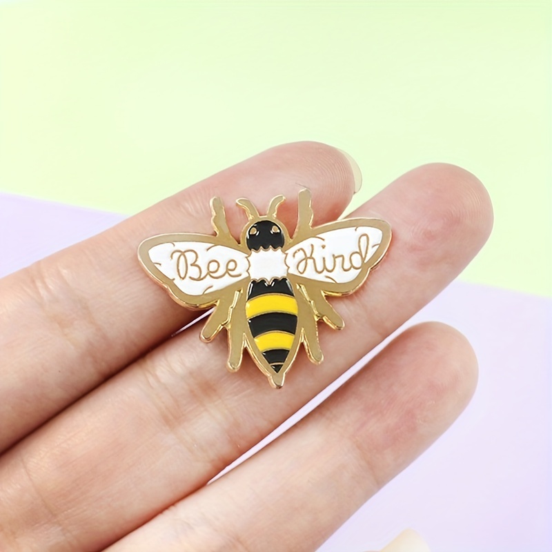 Bee Kind Brooch Pin Men Beautiful Insect Wasp Queen Bee Temu