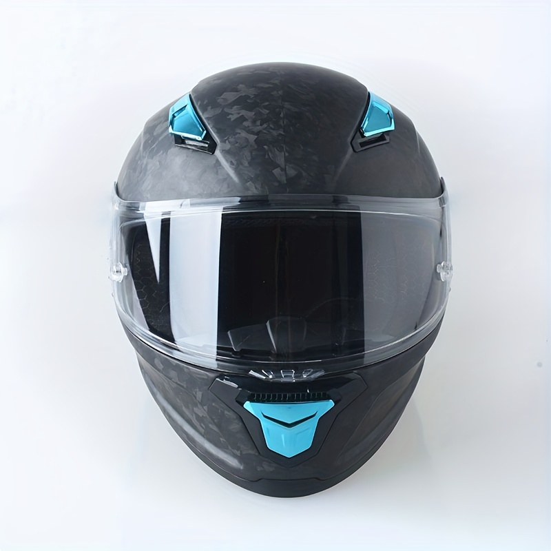 CASCO INTEGRAL CON MASCARA AZUL