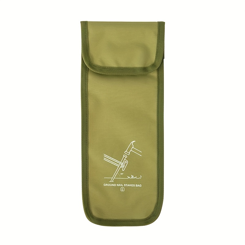 Camping Canvas Storage Bag with Hammer and Rope Organizer for Ground Nails