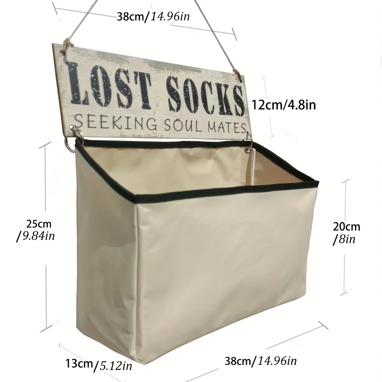1pc laundry lost socks bag wall mounted lost sock organizer keep your laundry room clutter free and easily find your missing socks