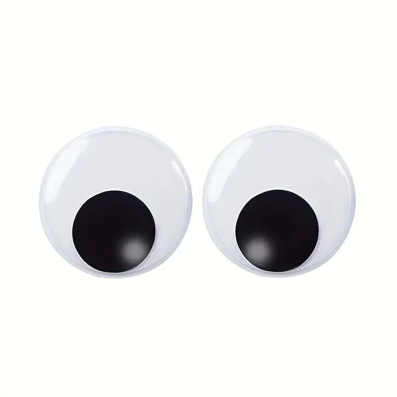 Giant Wobble Eye Ornaments With Self Adhesive Large Black - Temu