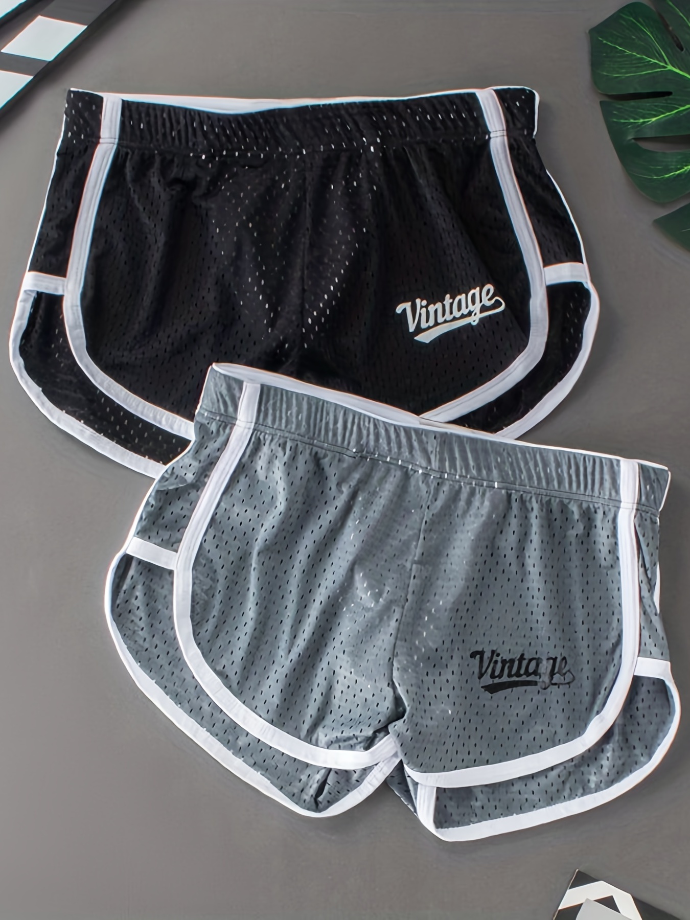 Men Boxer Underwear Ice Silk Comfortable Home Underpants Loose Boxer Shorts