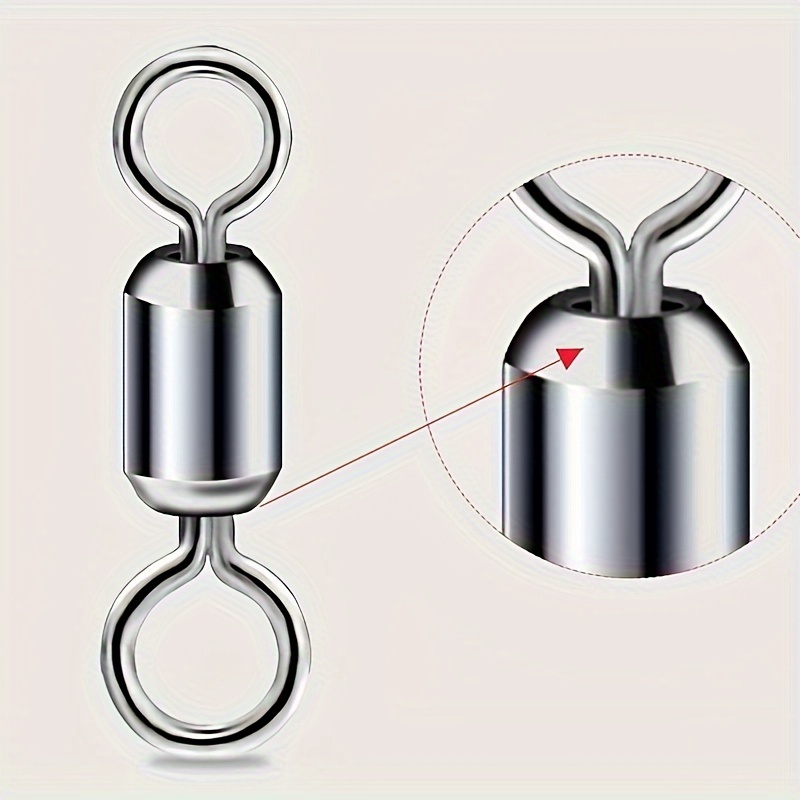 Titanium Alloy 8 shaped Fishing Swivels Barrel Catfish - Temu