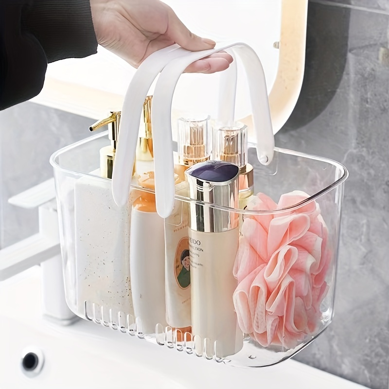 Plastic Portable Bath Basket Shower Supplies Storage And - Temu