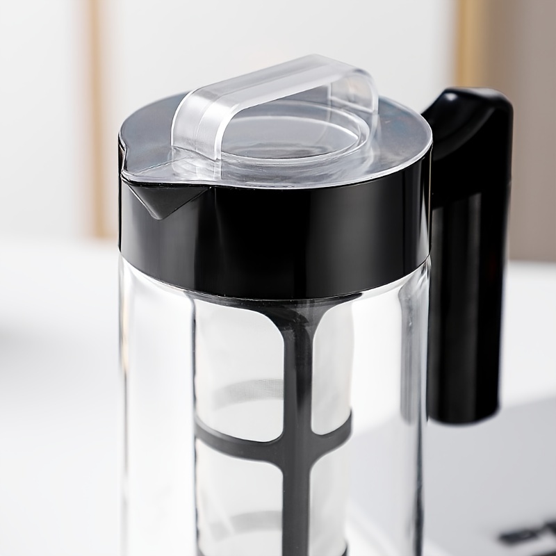 1pc 1300ml percolator coffee pot cold boiled iced coffee espresso extraction cup with filter screen high capacity cold and hot dual purpose coffee pot cold extraction coffee machine built in coffee filter glass hand brewed coffee pot details 3