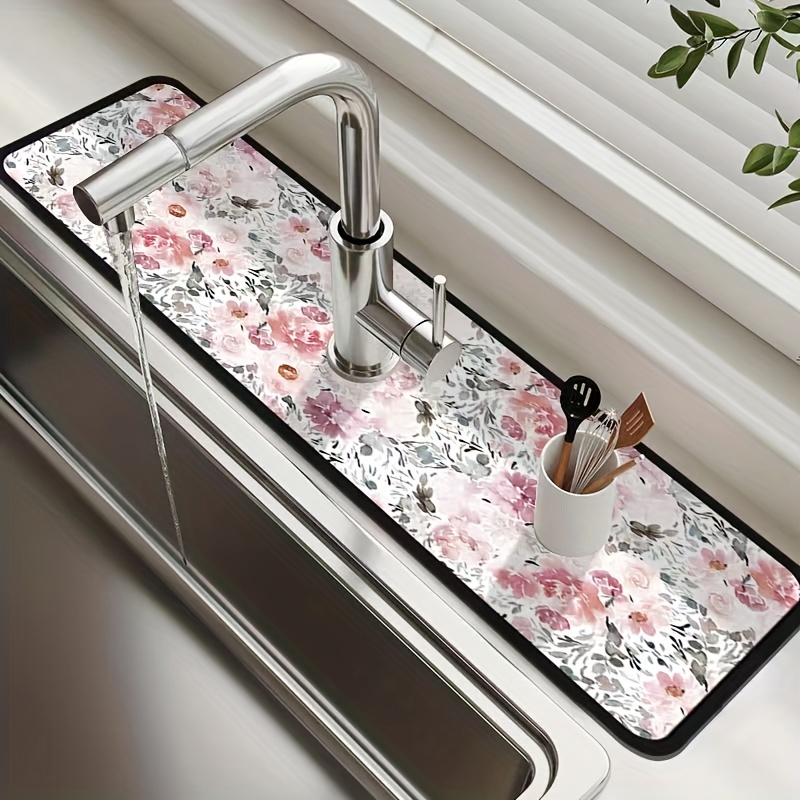 Multi-Purpose Faucet Splash-Proof Silicone Pad Kitchen Sink Guard Silicone  Drain Mat - China Silicone Pad and Silicone Table Mat price