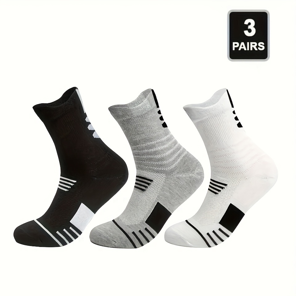 CALCETINES LARGOS DE DEPORTE ADIDAS GRIS BLANCO NEGRO LOTE DE 3