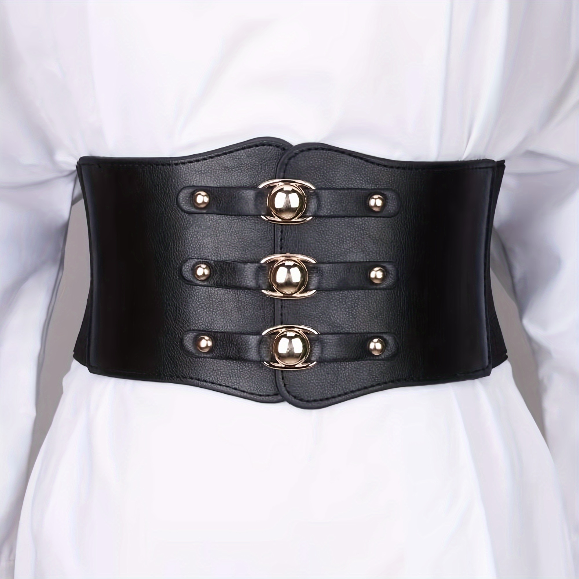 Leather Corset Belt - Temu