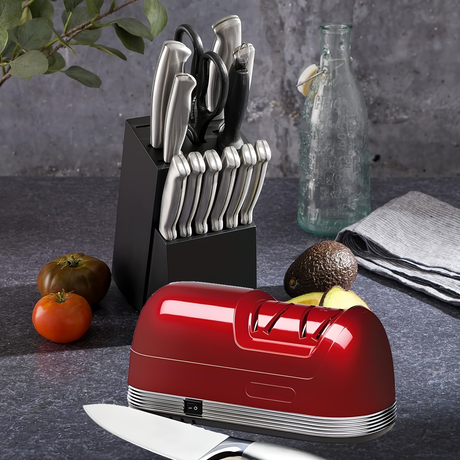 Professional Electric Knife Sharpener with 100% Diamond Abrasives