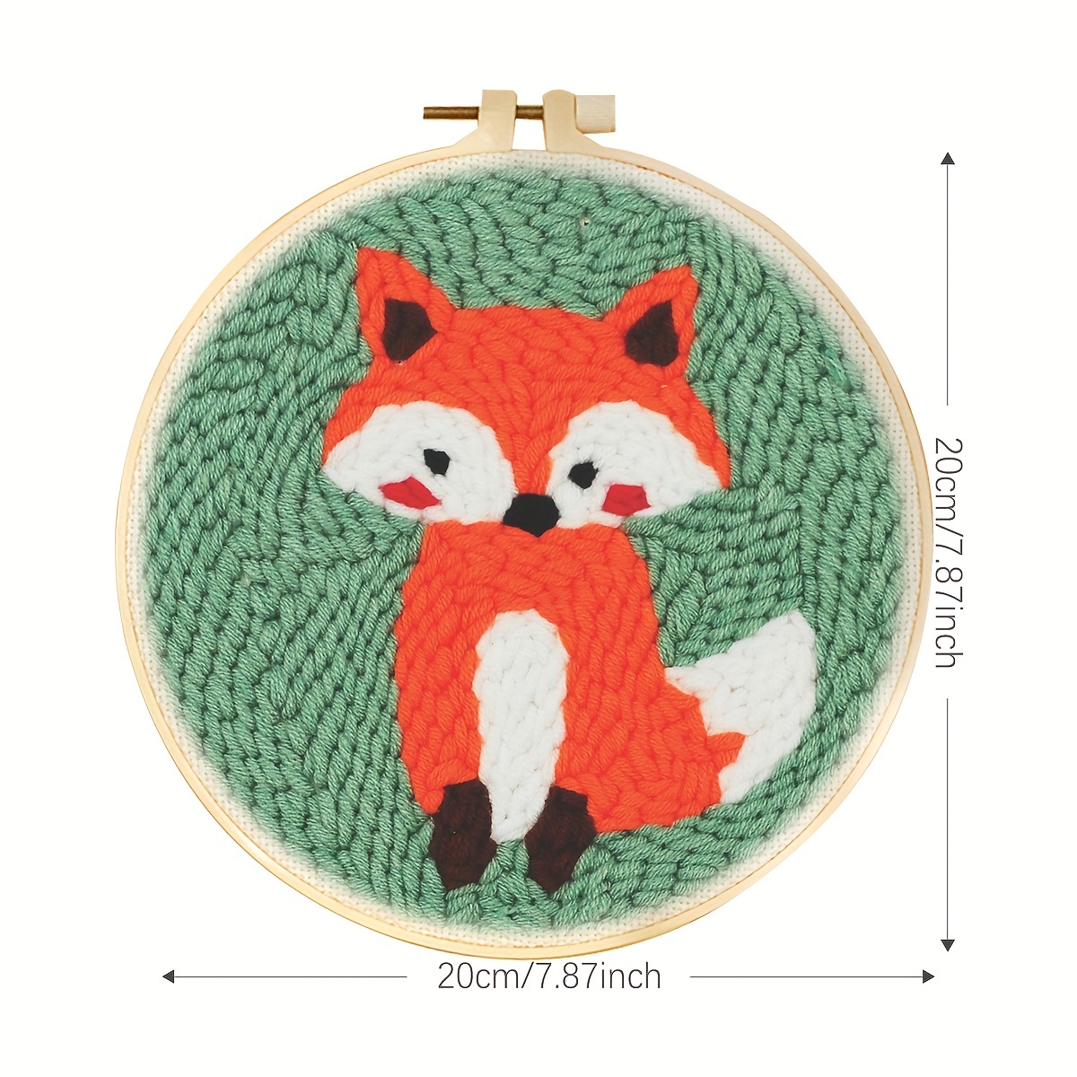 How to Embroider a Fox with Punch Needle 