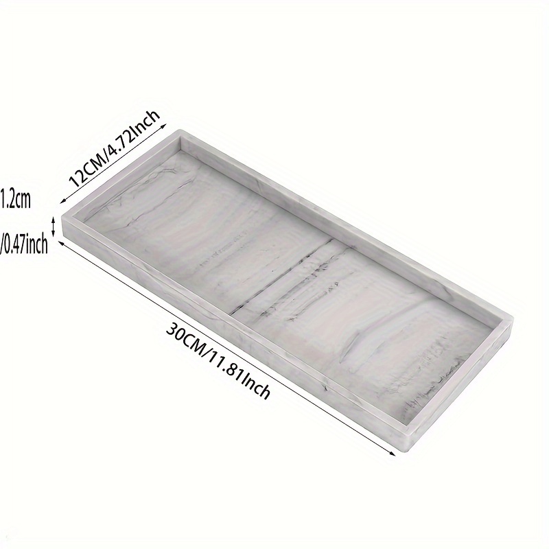 Bathroom Vanity Silicone Tray For Counter Rectangle Dish - Temu