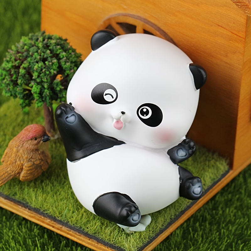 1 Stück Nette Mini Panda Ornament Auto Innenraum Puppe - Temu Austria