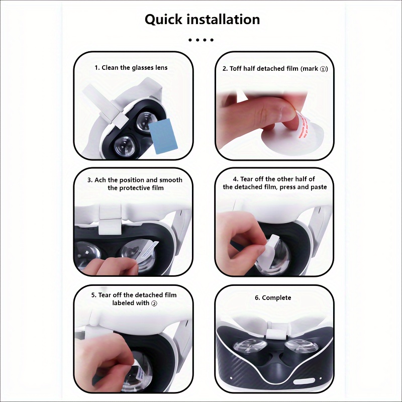 Suitable Oculus Quest 2 Lens Protective Film Hd Anti scratch - Temu