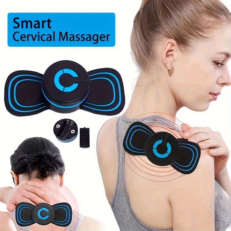 Cervical Massage Stimulator, Portable Mini Electric Neck Massager For Neck  Back Shoulders Legs Electric Full Body Massage, Ems Smart Mini Massage  Sticker - Temu